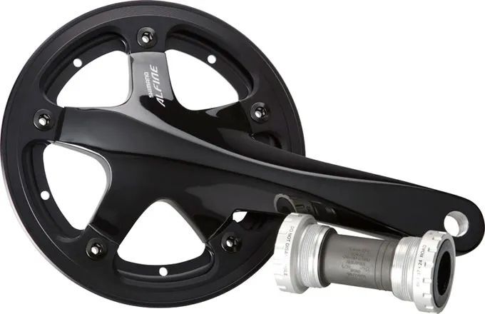 Шатун Shimano Alfine FC-S501 45T с внешней защитой цепи 2017 MTB