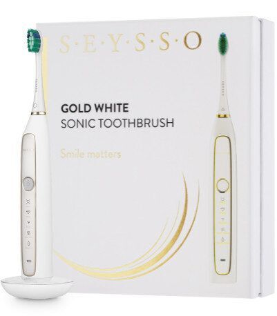 Зубная щетка SEYSSO Gold White Sonic, белый
