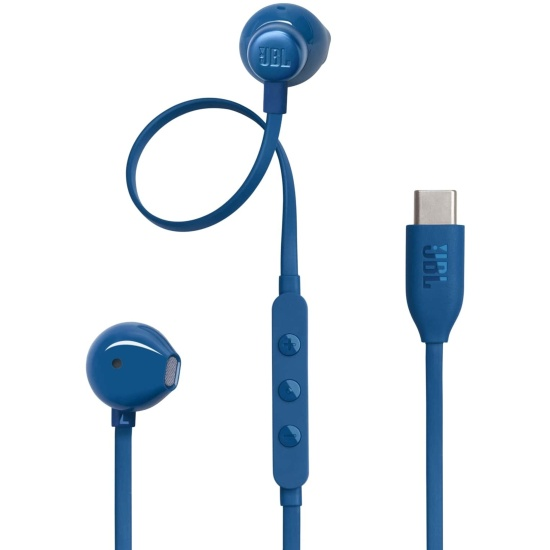 Проводные наушники JBL Tune 305C USB-C (JBLT305CBLU), синий