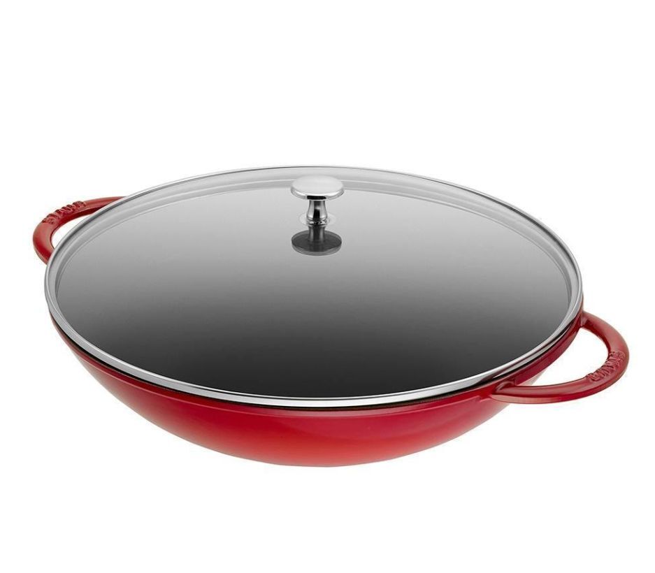 Чугунный вок Staub 37 см, вишнёвый 405098980