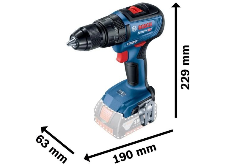 Аккумуляторная ударная дрель Bosch GSB 18V-50 Professional (06019H5101)