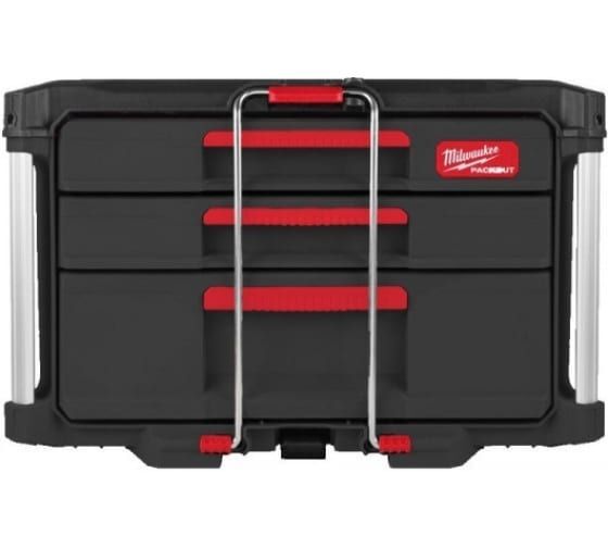 Ящик Milwaukee PACKOUT с 2+1 выдвижными отсеками 4932493190