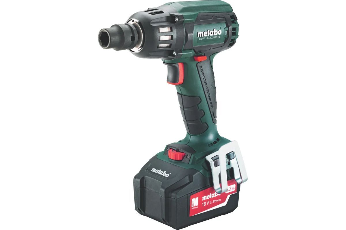 Гайковёрт ударный аккумуляторный Metabo SSW 18 LTX 300 BL 602395800 в кейсе с 2 аккумуляторами LiHD 18V 4.0Ah и ЗУ