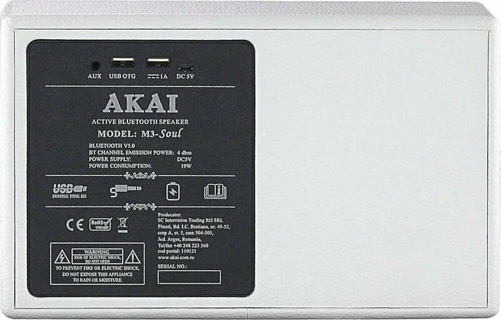 Акустическая система Akai M3 Soul White (M3 Soul WHITE)