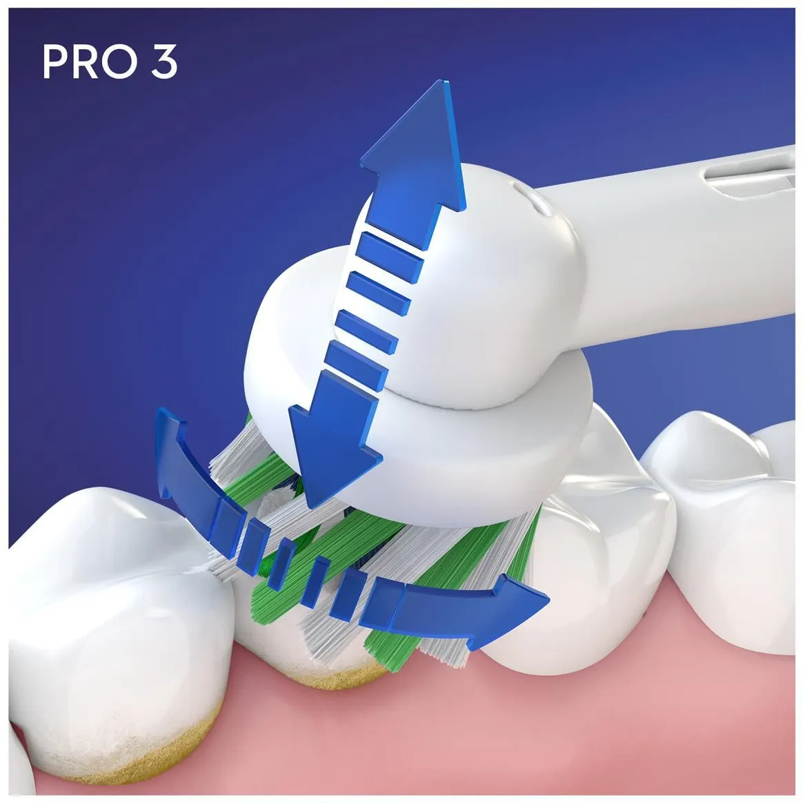 Электрическая зубная щётка Oral-B Pro 3 3000 CrossAction, с зарядной станцией