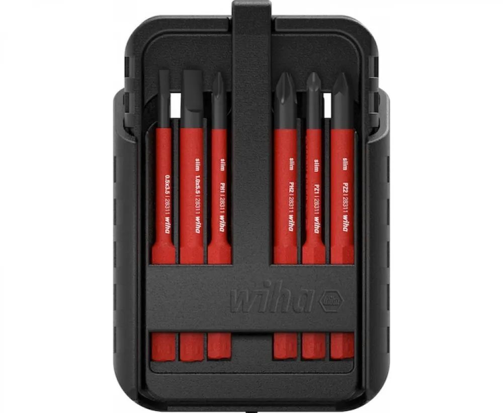 Набор бит VDE Wiha slimBit electric SL PH PZ TX Xeno 2831 43162, 12 предметов