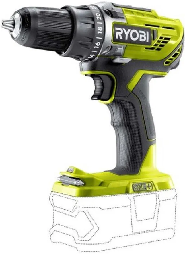 Аккумуляторная дрель-шуруповерт RYOBI R18DD30 (без ударного механизма)