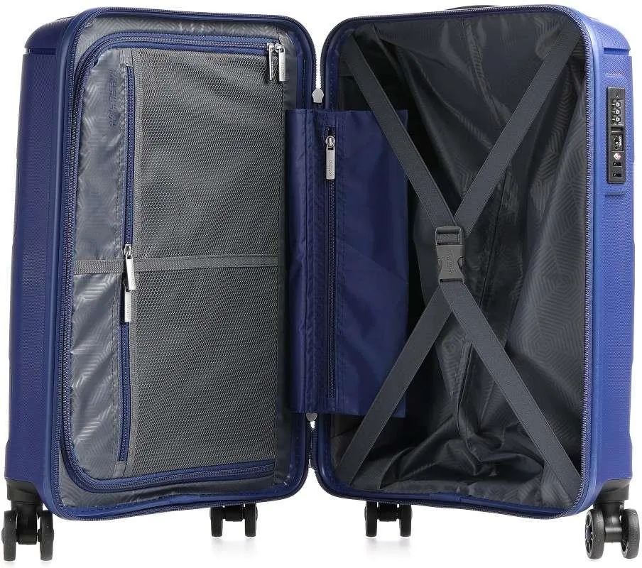 American Tourister Sunside Чемодан на 4 колесах, темно-синий 35л