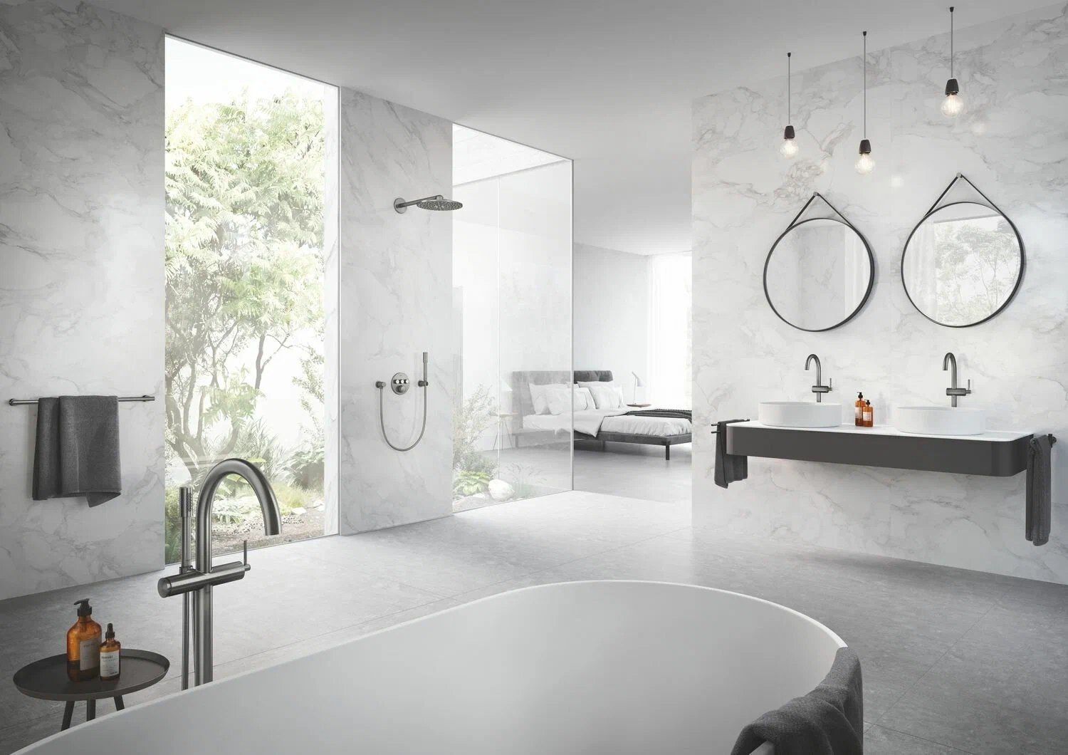 Держатель для полотенец Grohe Atrio 40309, темный графит