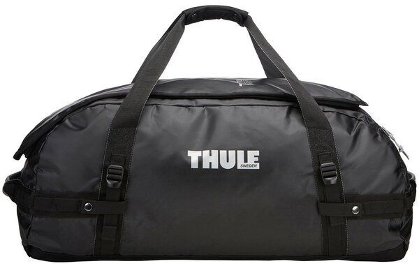 Сумка спортивная THULE, 90 л, 74х33х42 см, плечевой ремень, черный