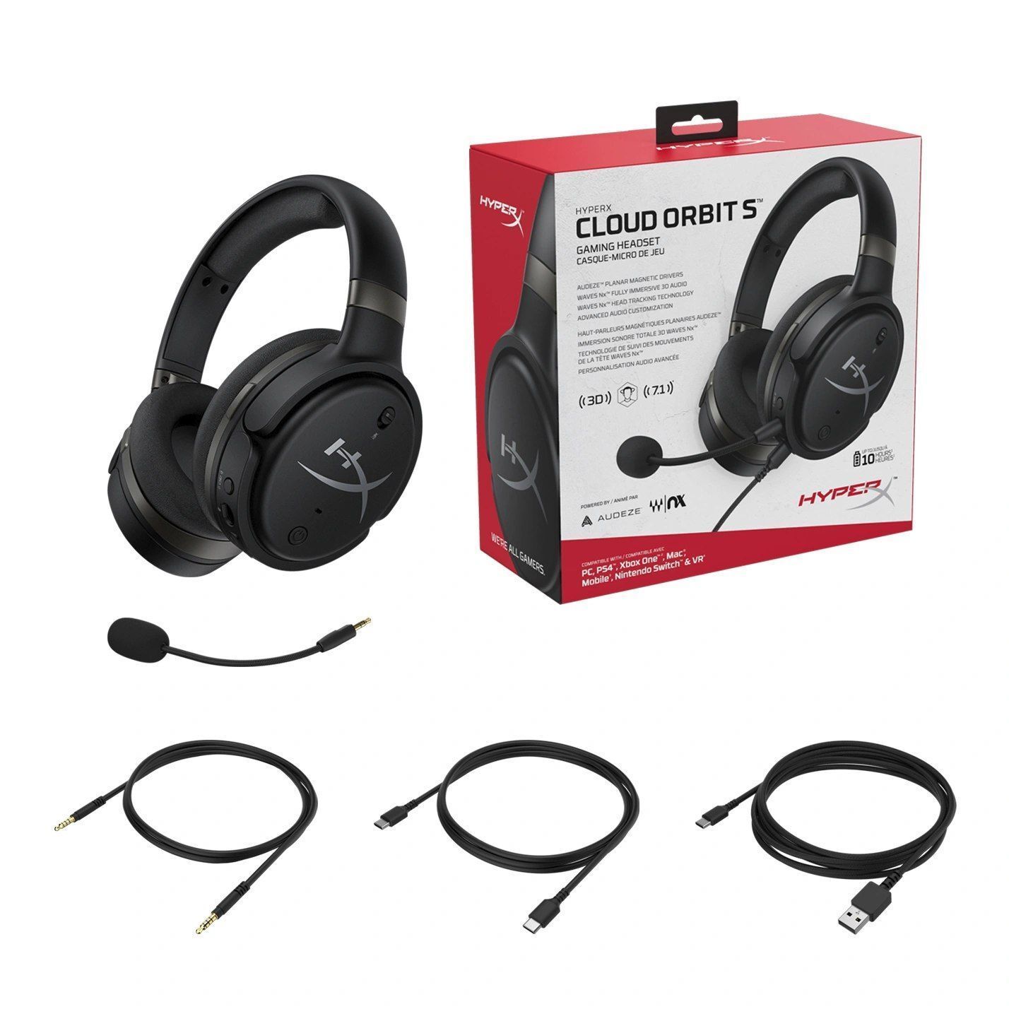 Компьютерная гарнитура HyperX Cloud Orbit S, черный