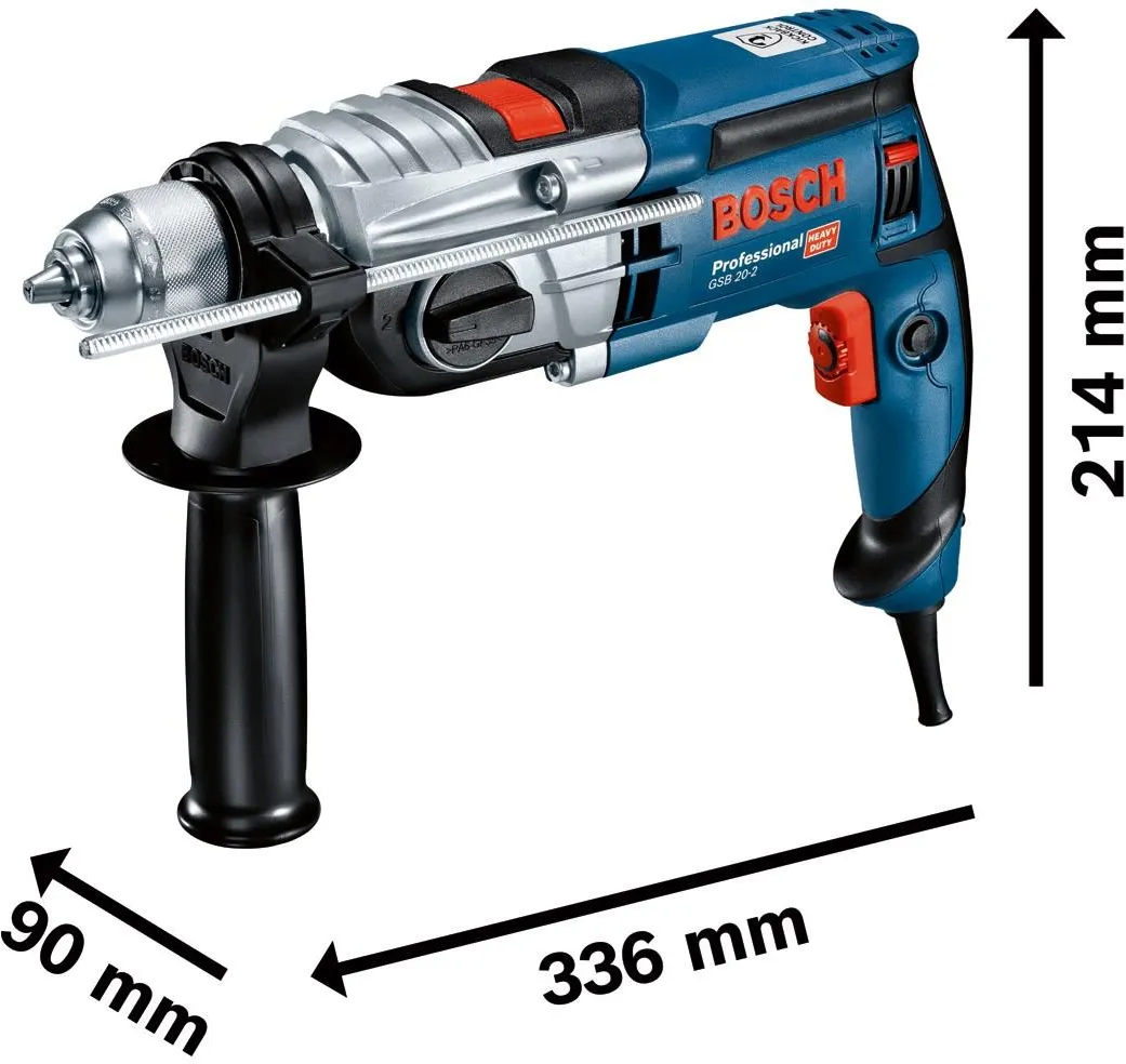 Ударная дрель Bosch GSB 20-2 Professional 060117B400