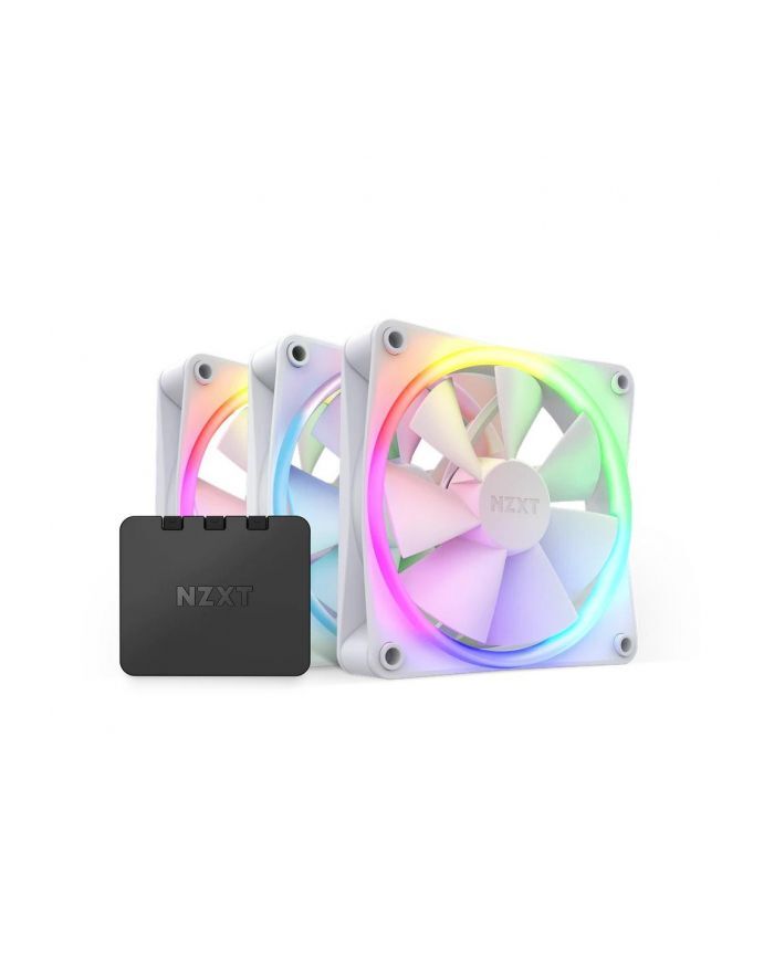 Комплект вентиляторов NZXT F120 RGB Core Triple Pack (RFR12TFW1), белый