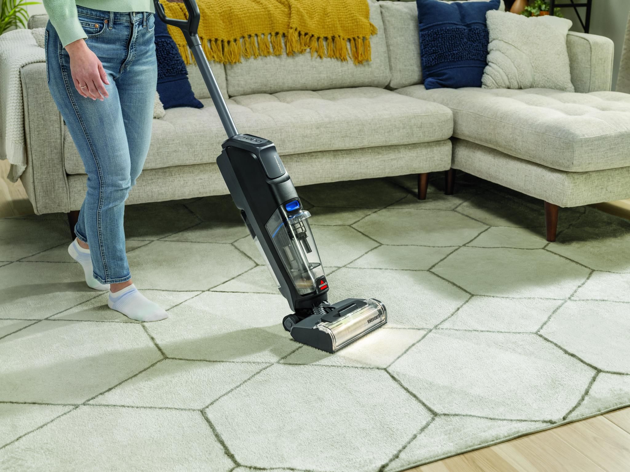 Вертикальный моющий пылесос BISSELL CrossWave OmniFind Select 4007N, чёрный
