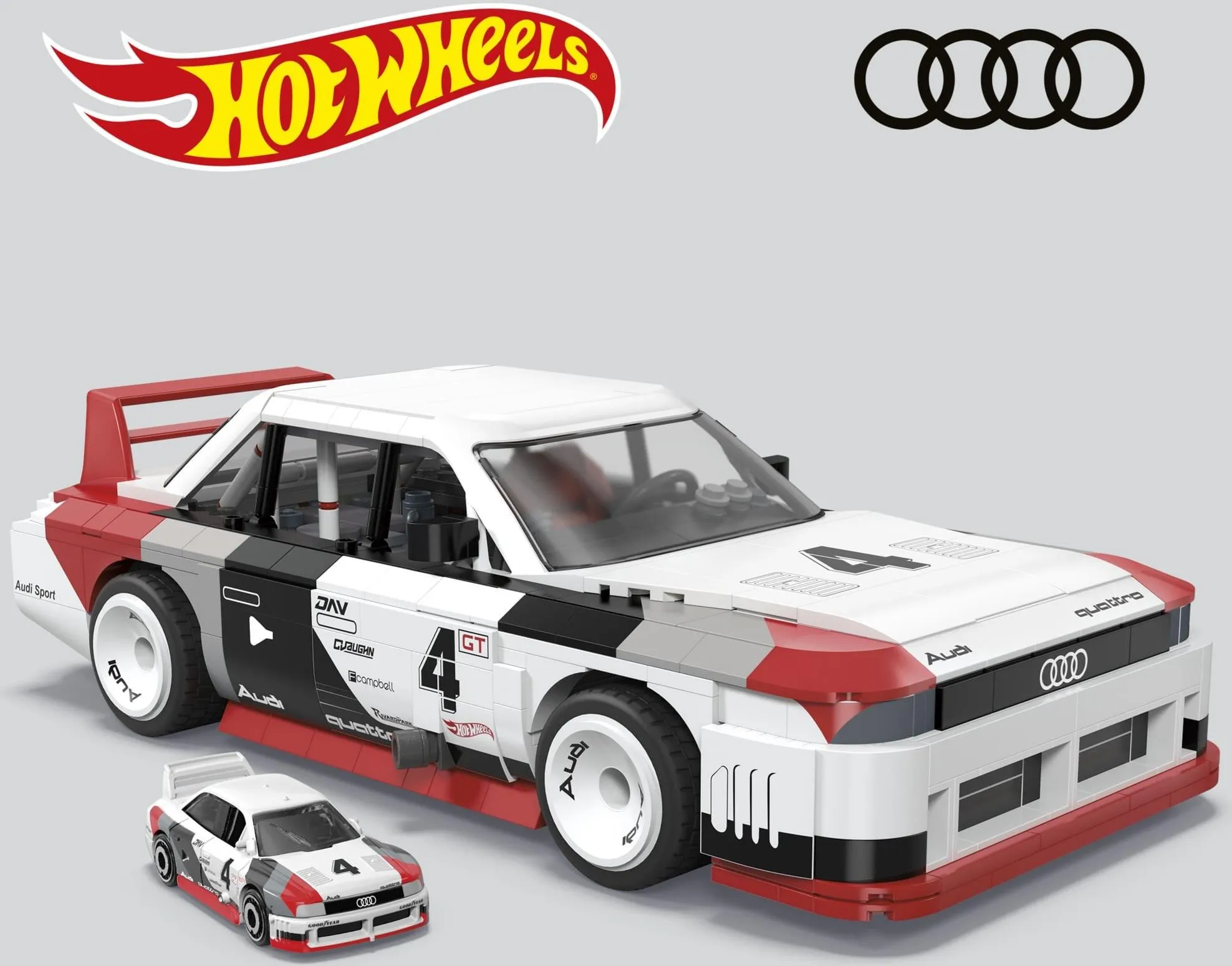 Hot Wheels Audi 90 Quattro IMSA GTO коллекционный набор блоков (HRY20)