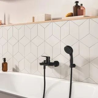 Однорычажный смеситель для ванны Grohe Start 322782432 матовый черный
