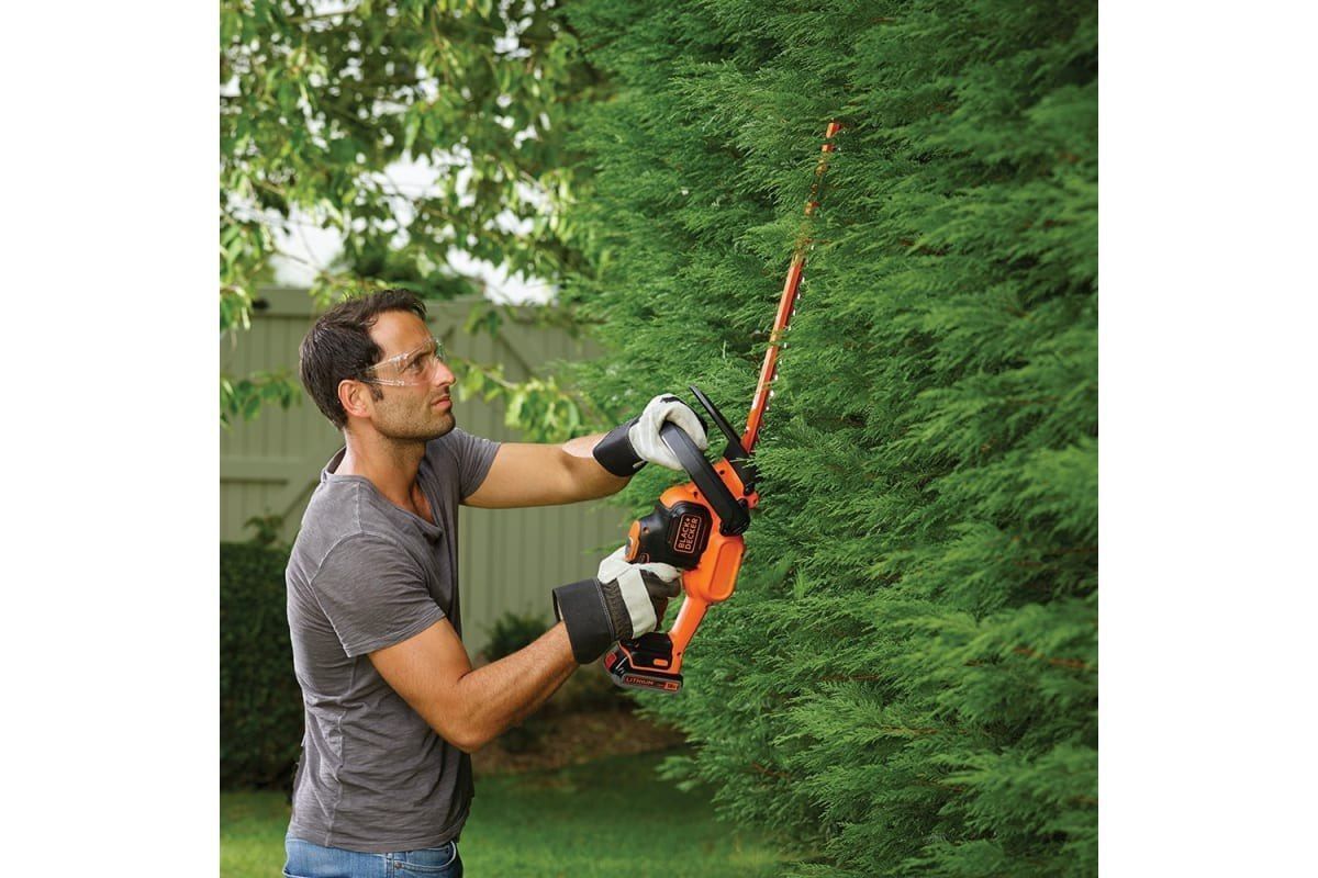 Электрический кусторез аккумуляторный BLACK+DECKER GTC18452PC, 2 А ч, 18 В
