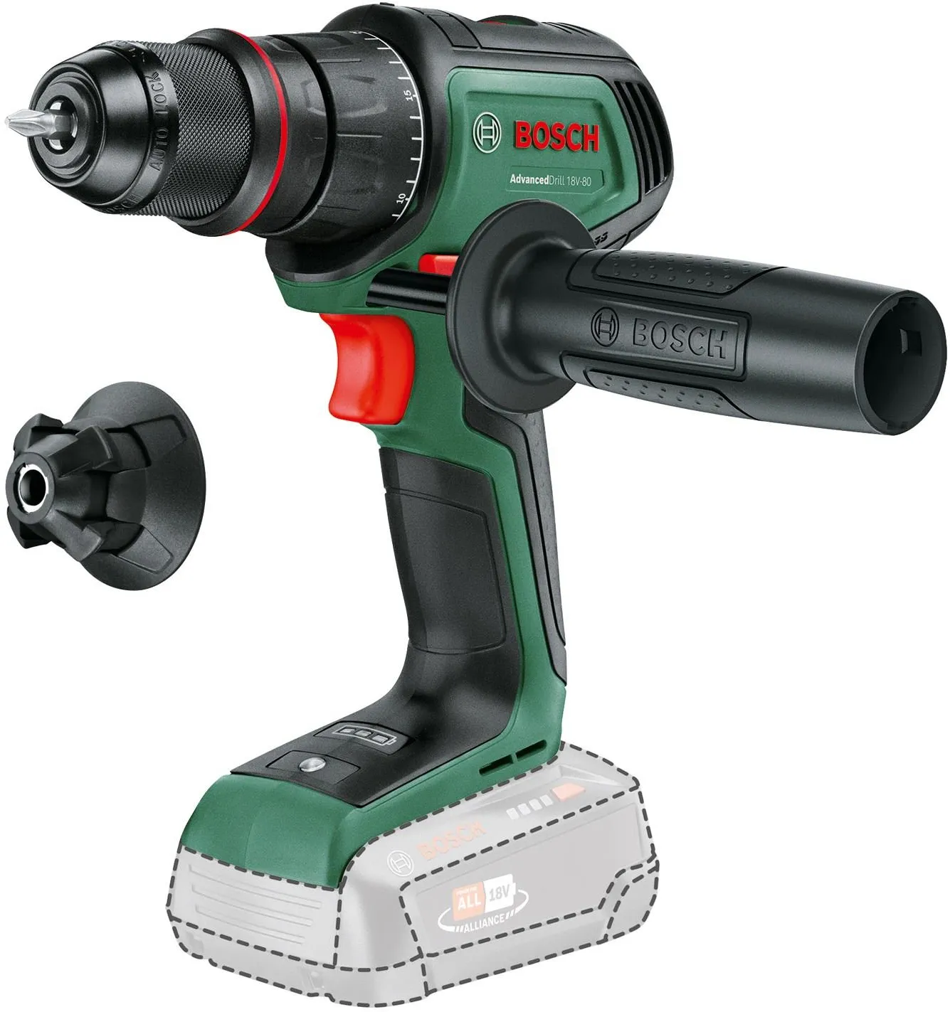 Дрель-шуруповёрт Bosch AdvancedDrill 18V-80 QuickSnap 06039E2000