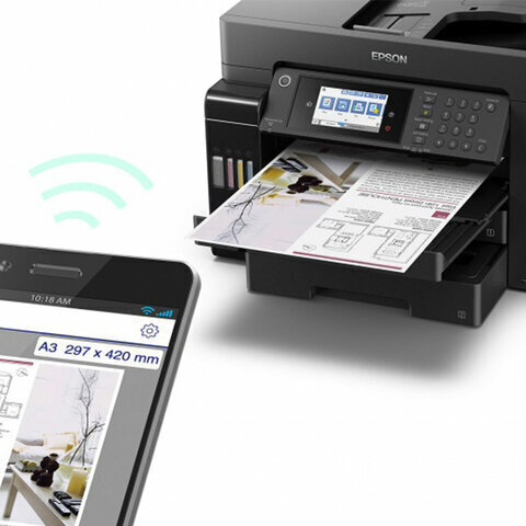 МФУ струйное Epson L15160, цветн., A3, черный