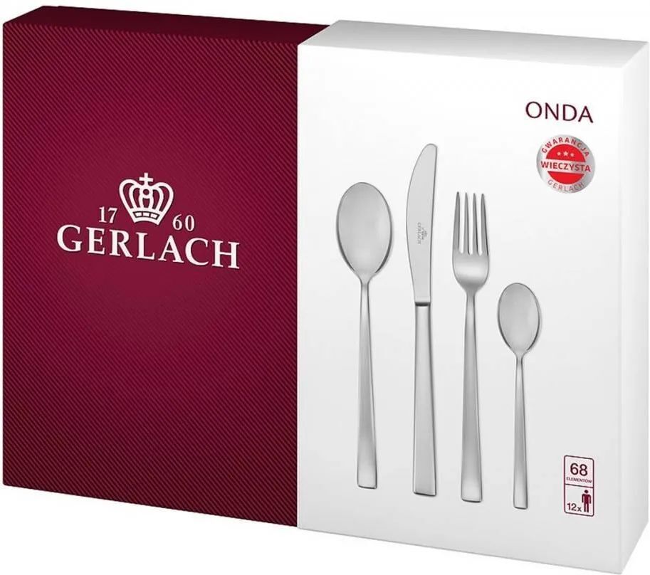 Столовые приборы Gerlach Onda 68 El Box на 12 персон