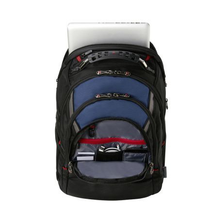 Городской рюкзак WENGER Ibex 17" с отделением для ноутбука, черный/синий