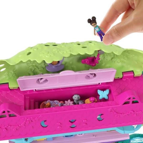 Игровой набор Mattel Polly Pocket Приключения животных в домике на дереве HHJ06 / HJJ98