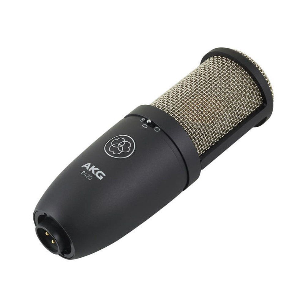 Микрофон проводной AKG P420, разъем: XLR 3 pin (M), черный