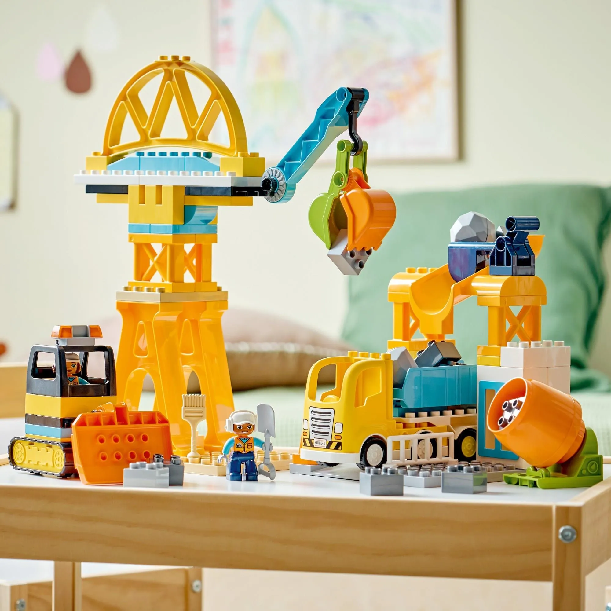 Конструктор LEGO DUPLO 10476 Строительная площадка с транспортными средствами 3 в 1