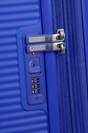 American Tourister Soundbox 67 см Чемодан раздвижной, синий 81л