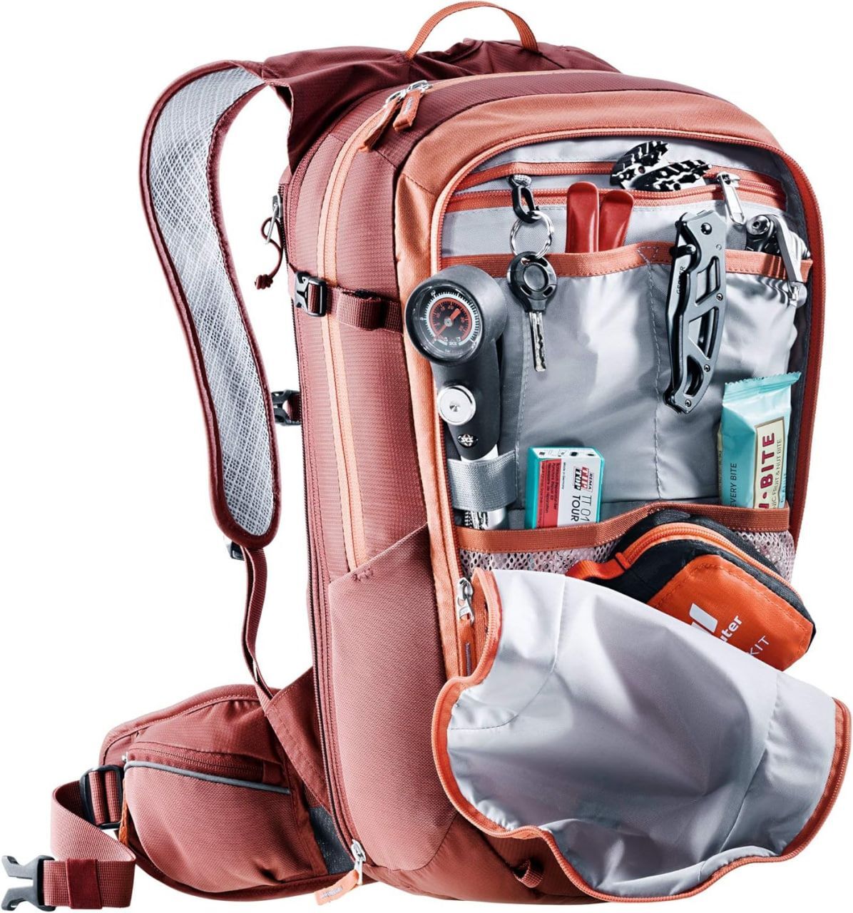 Женский рюкзак Deuter Compact Exp 12 SL, Оранжевый/Красный