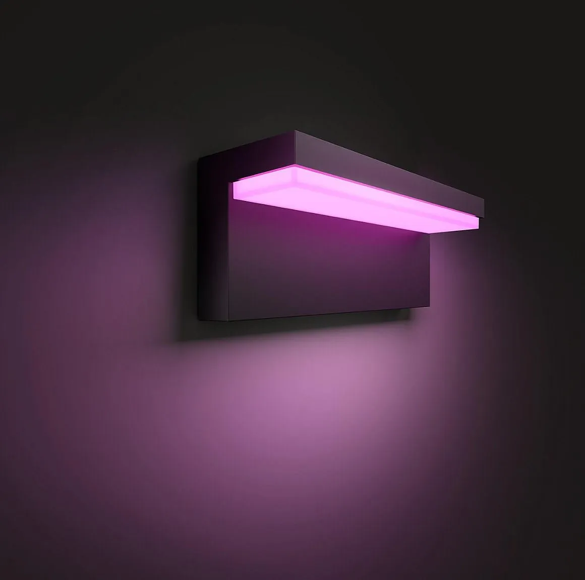 Настенный уличный светильник PHILIPS Hue White and Color Ambiance Nyro черный 1745630P7