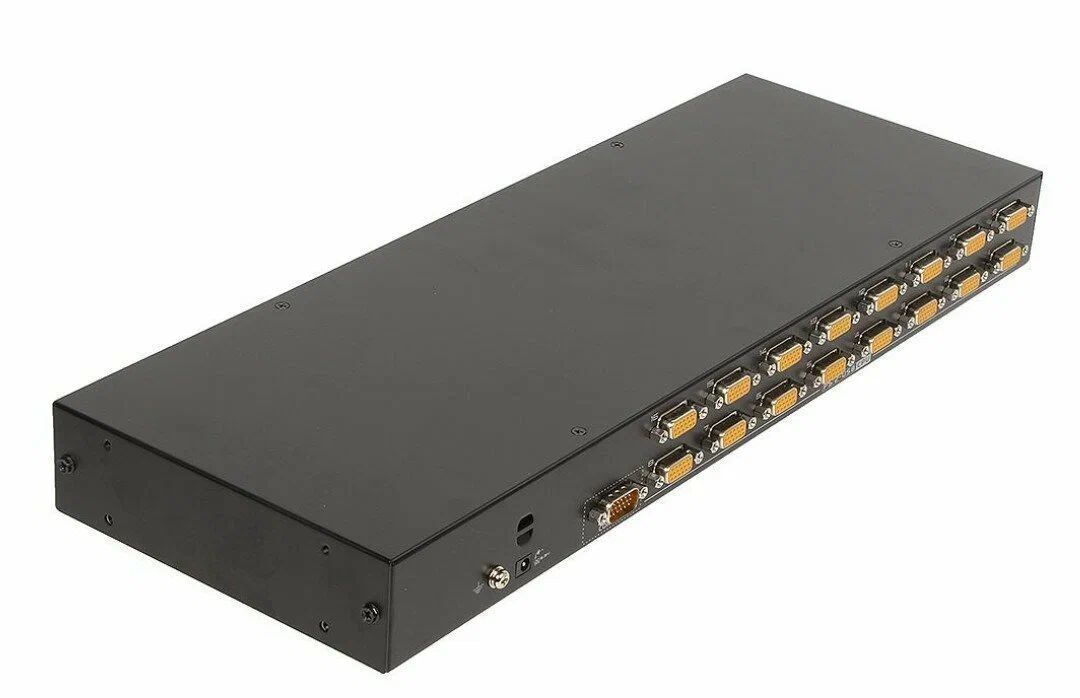 KVM переключатель ATEN CS1316 / CS1316-AT-G, 16-портовый PS/2, USB, VGA KVM коммутатор . ATEN CS1316-AT-G