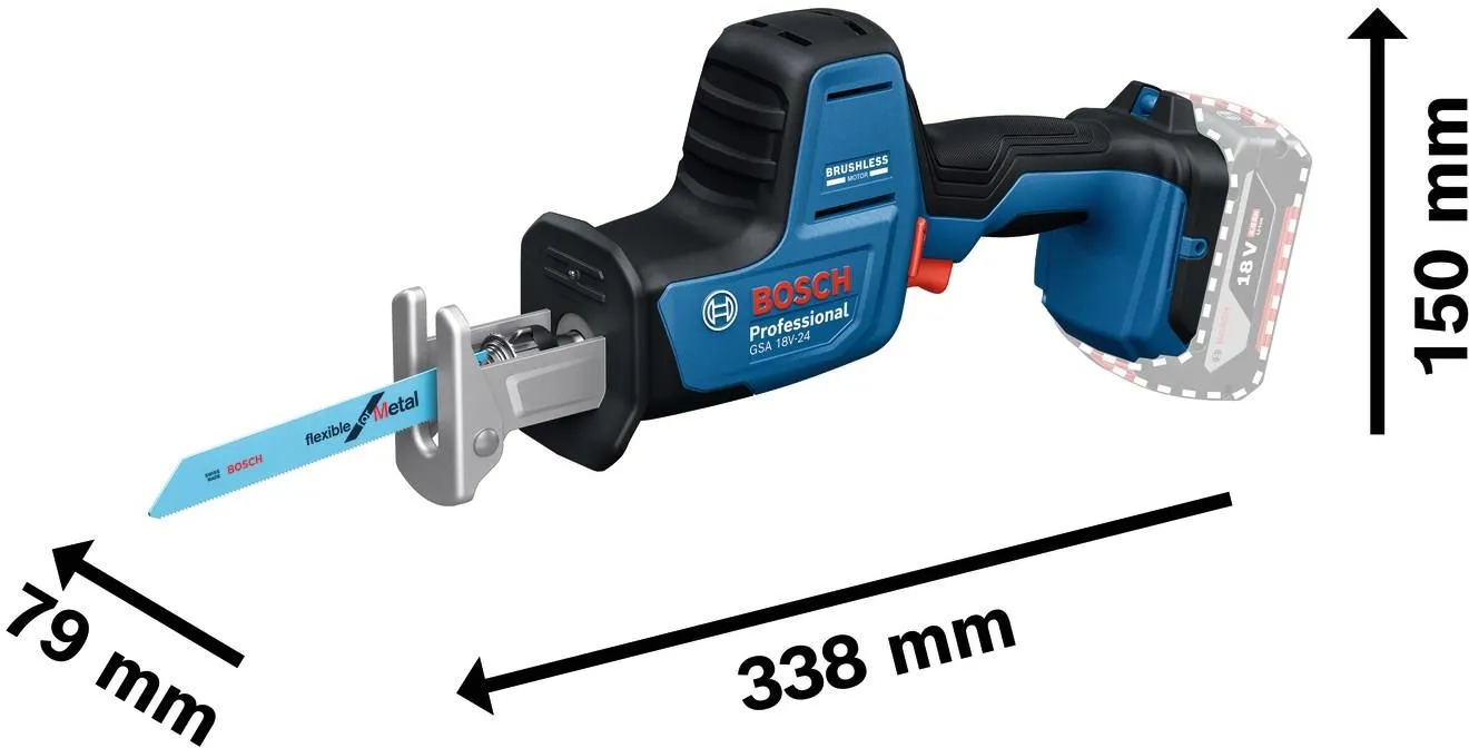 Электрическая пила Bosch GSA 18V-24 Professional 06016A5100