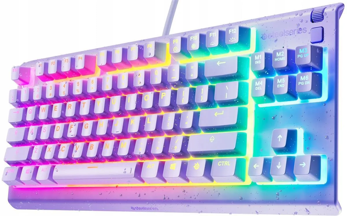 Игровая клавиатура SteelSeries Apex 3 TKL US (64940), лавандовый