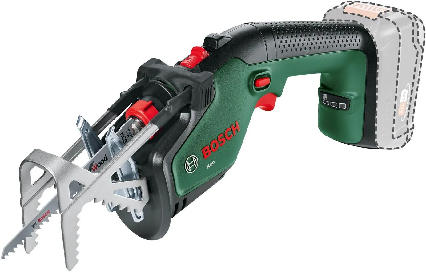 Аккумуляторная садовая сабельная пила Bosch KEO 18 LI 0600861A01