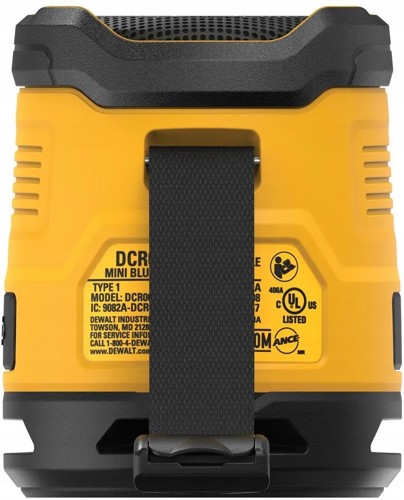 Блютуз-колонка Dewalt DCR009 USB-C DCR009XJ