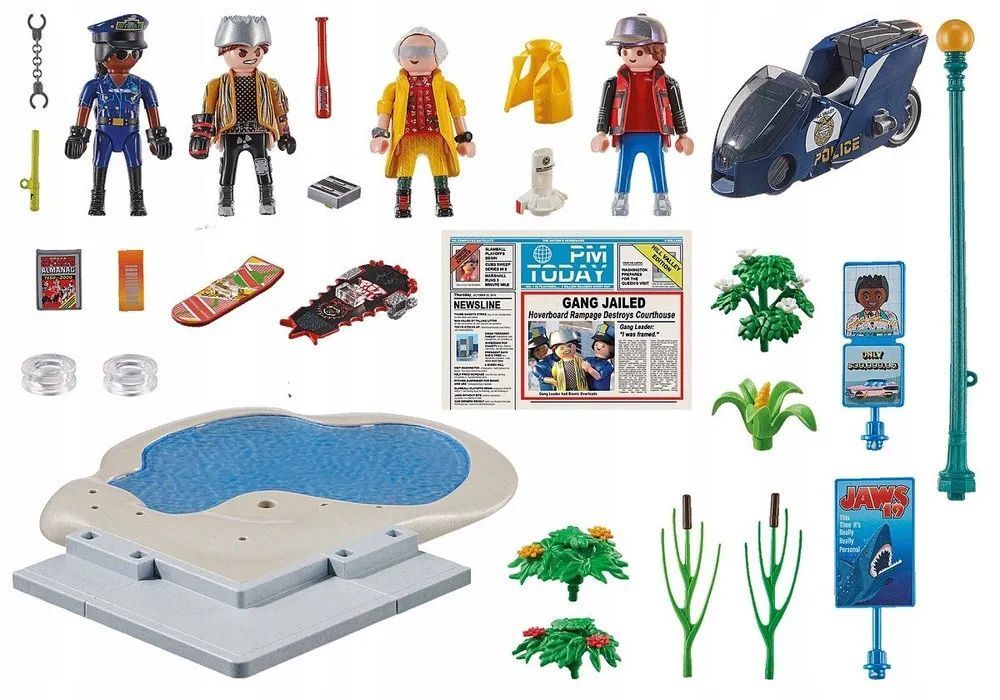 Игровой набор Playmobil 70634 Назад в будущее 2 Преследование на ховервборде