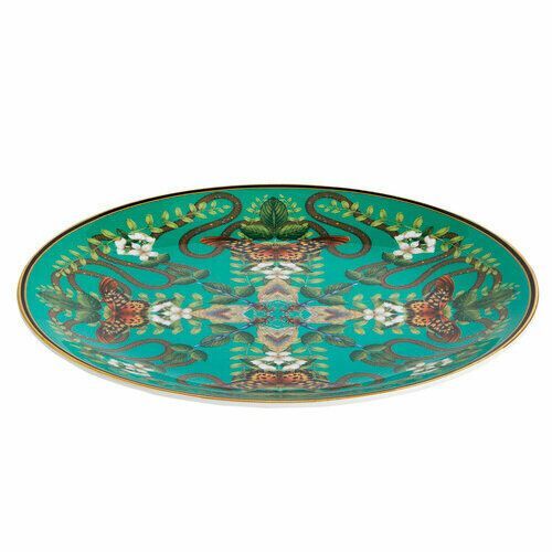 Тарелка Wedgwood Wonderlust 20 см Emerald Forest, зелёная