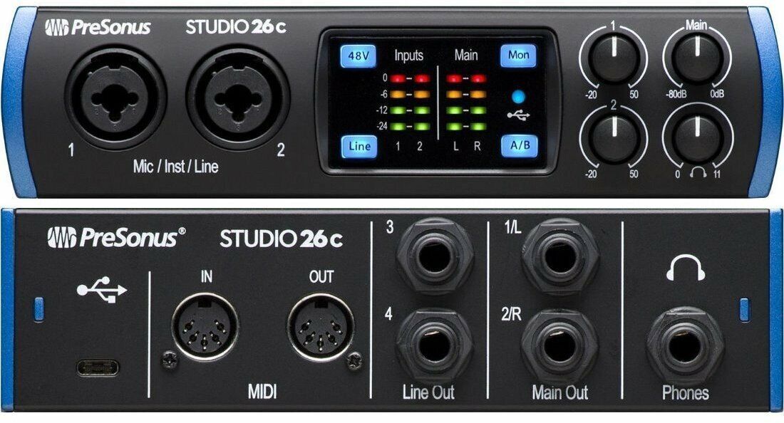 Внешняя звуковая карта PreSonus Studio 26c