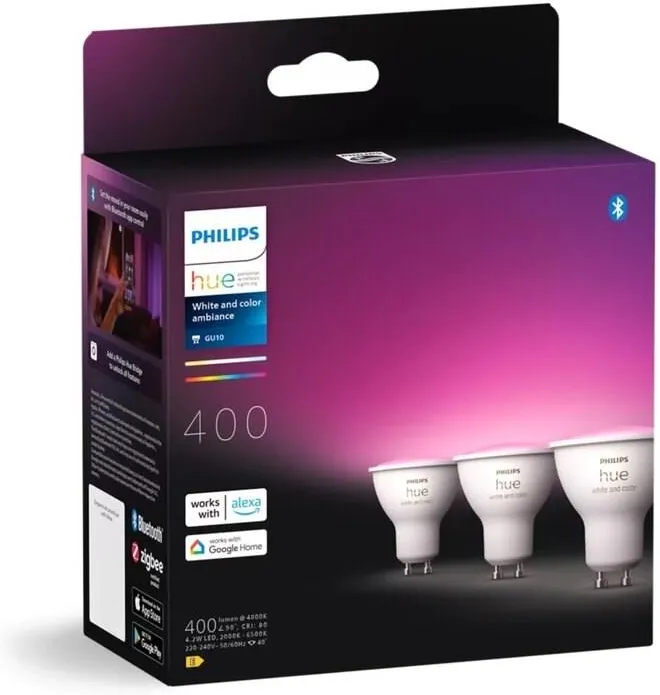 Лампочка PHILIPS HUE White and color Ambiance GU10 929003666503