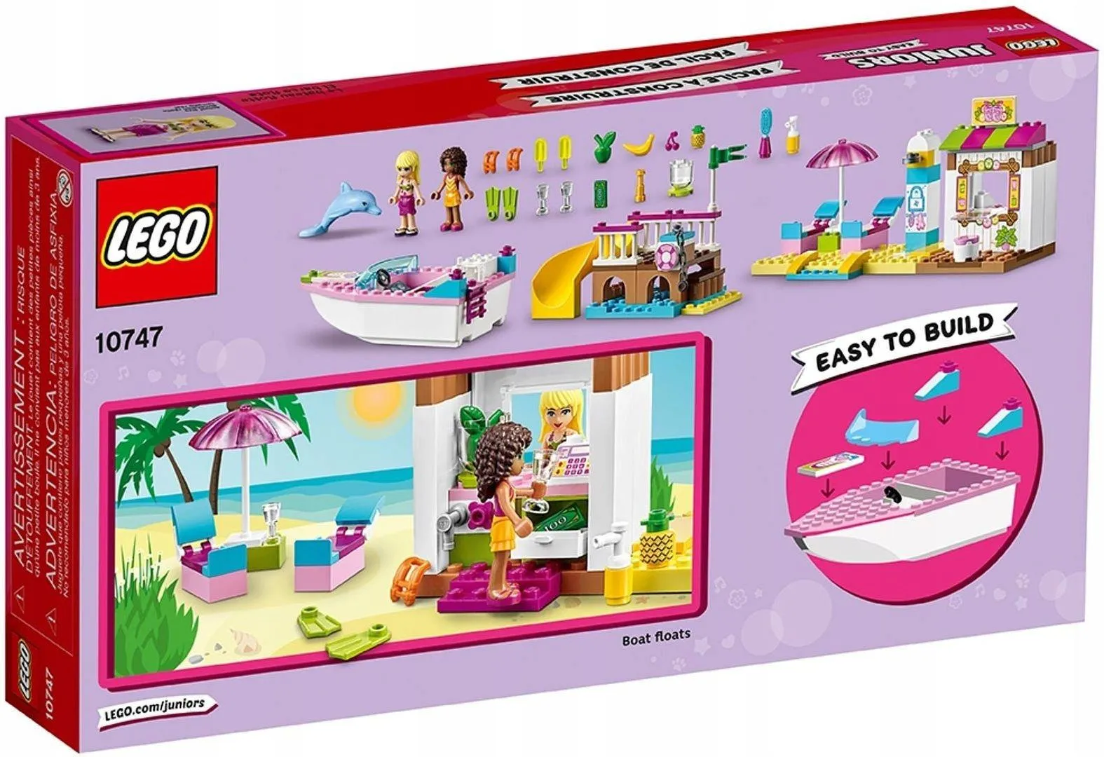Конструктор LEGO Juniors 10747 Отпуск на пляже