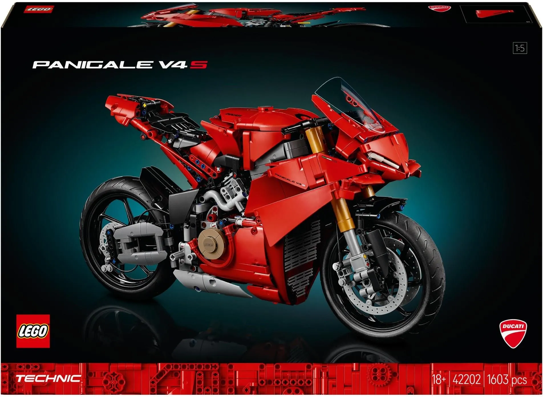 Конструктор LEGO Technic 42202 Мотоцикл Ducati Panigale V4 S