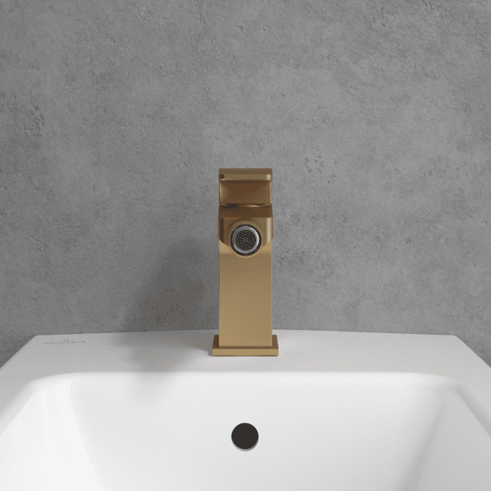 Смеситель для биде Villeroy & Boch Architectura Square матовое золото TVB12500100076