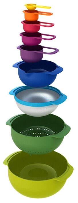 Набор мисок и мерных стаканов Joseph Nest 9 Plus (40031)