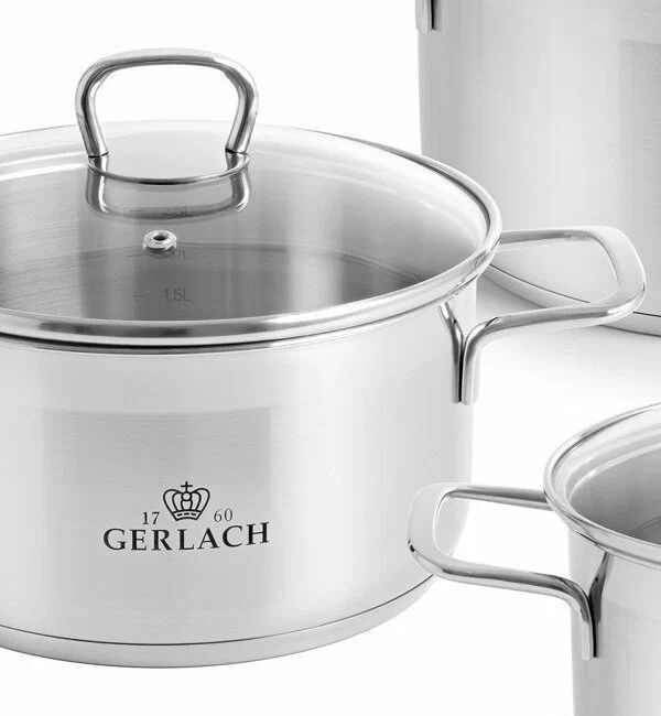 Набор посуды для приготовления - кастрюли Gerlach Brava 8 el.