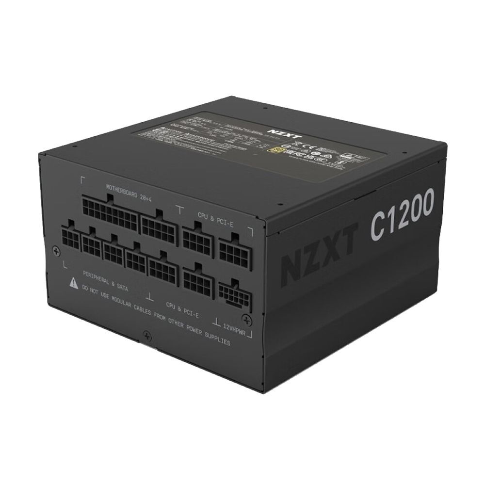 Блок питания NZXT C1200, 80 PLUS Gold, 1200 Вт, черный (PA2G1BBEU)