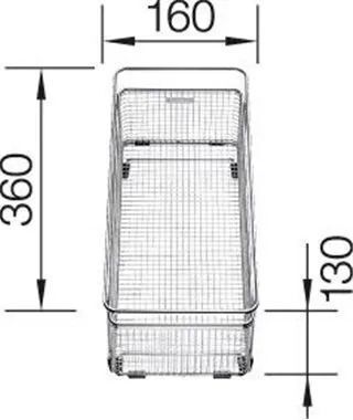 Сушилка для посуды Blanco 223297, 36x16x13 см