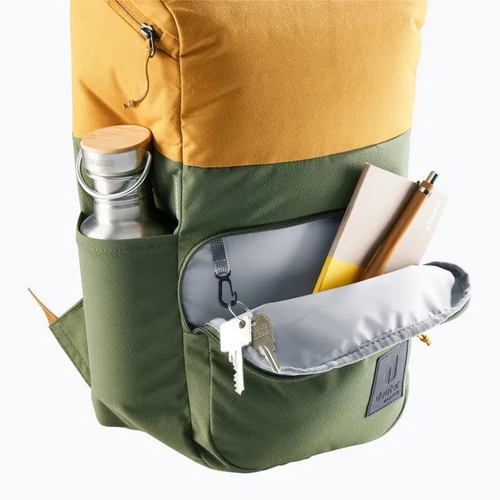 Рюкзак Deuter Overday 15 л, Зеленый/Желтый