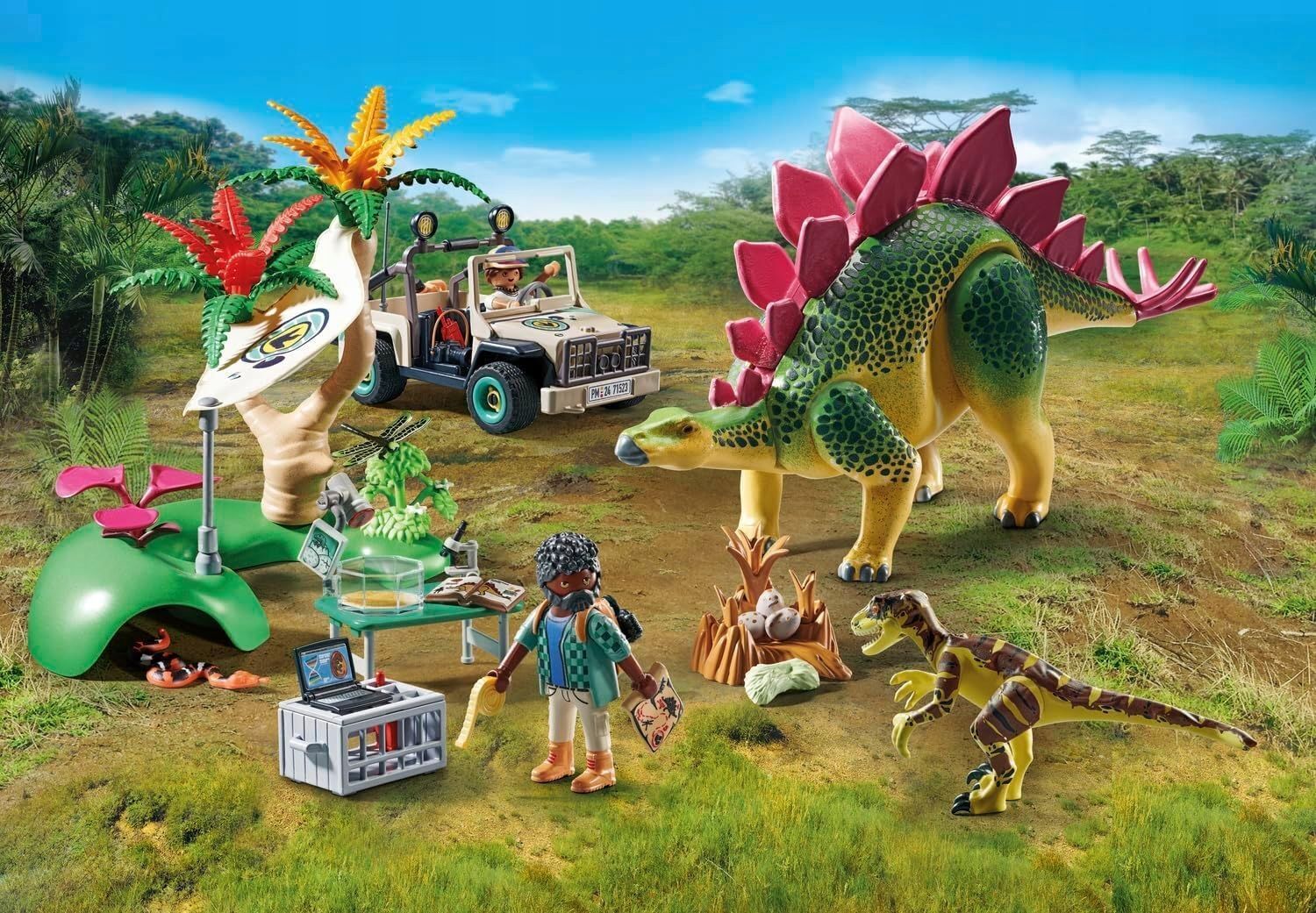 Конструктор Playmobil Dinos Лагерь исследований динозавров 71523