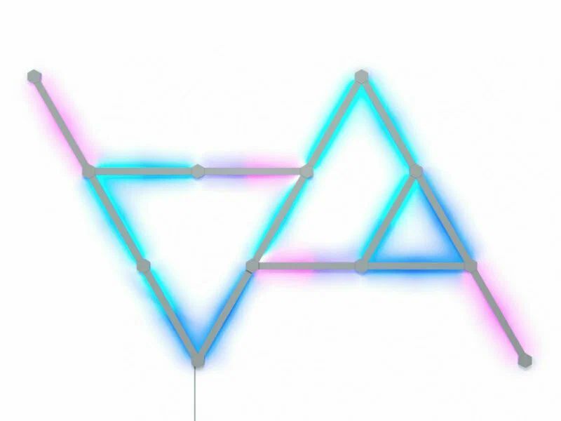 Умная система освещения Nanoleaf Lines Starter Kit (15 панелей) (NL59-K-6002LW-15PK-EU)